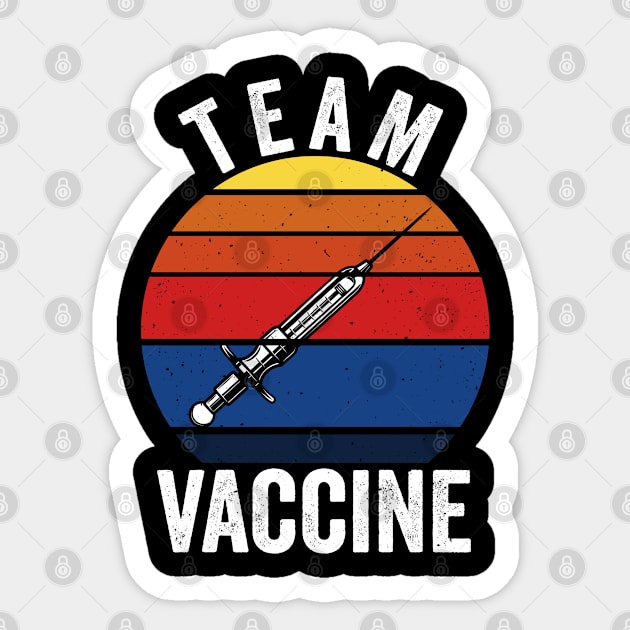 Team Vaccine 2021 Awarness gift Sticker by swissles